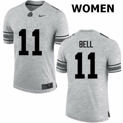 Women's Ohio State Buckeyes #11 Vonn Bell Gray Nike NCAA College Football Jersey New Release DCT3144QP